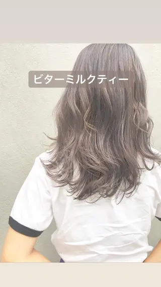 セミロング カラー 店長 小池アキトのヘアスタイル