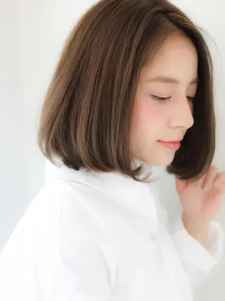 ミディアム カラー レイヤーカット✂️ 横浜No1♡下鳥翔子のヘアスタイル
