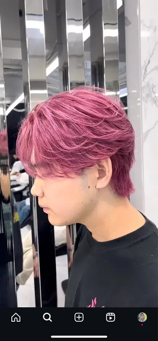 ミディアム 蛯原 興輝のヘアスタイル