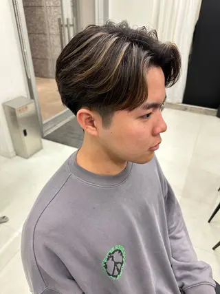 カラー メンズ ヘアドネーション/ ショート・ボブのヘアスタイル