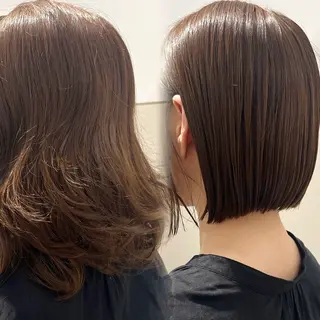 ミディアム ボブ・レイヤー🎀 エミリのヘアスタイル