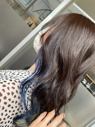 ロング カラー 宮崎 千夏のヘアスタイル