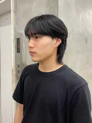 ミディアム メンズ メンズカット パーマ[佐橋]のヘアスタイル