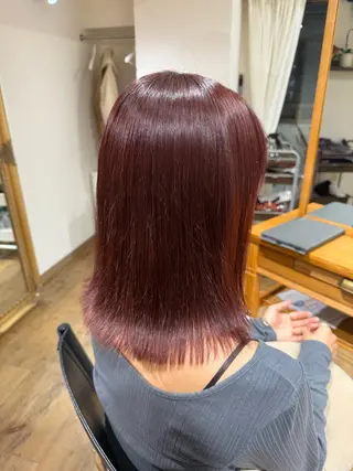ミディアム カラー ✨艶髪✨ 奈須晴香のヘアスタイル