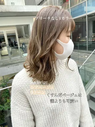 カラー Fbeauty青山所属・ブリーチなしで 全国から予約殺到のヘアスタイル