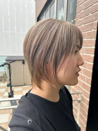 ショート カラー メンズ 久木原 ゆりのヘアスタイル