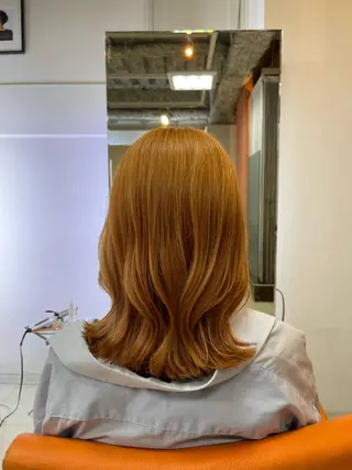 ミディアム カラー ヘアアレンジ 鶴﨑 美優亜のヘアスタイル