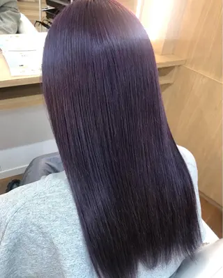 ロング カラー テクニカルディレクタ ー葛西凌大のヘアスタイル