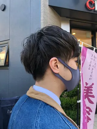 ショート メンズパーマ、カラー 大募集村上莉奈のヘアスタイル