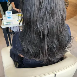 セミロング カラー ヘアアレンジ 金子 富士のヘアスタイル