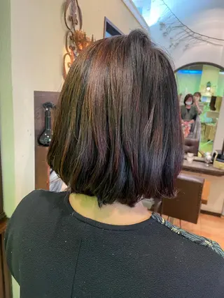ミディアム hair make echo滿木あい花のヘアスタイル