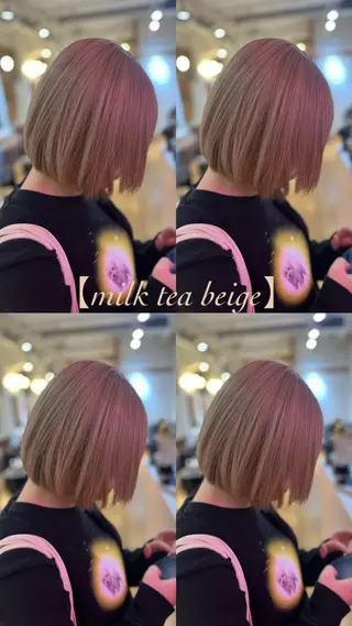 ショート 【ブロンド】【ベージ ュ系】TAKUMAのヘアスタイル