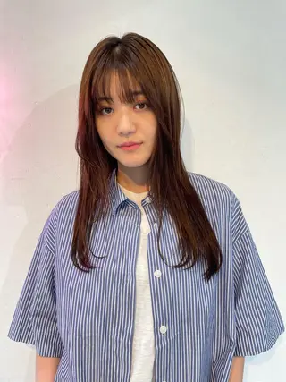 セミロング カラー hazuki 🌝のヘアスタイル