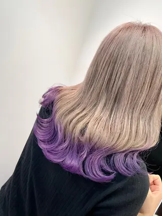 ミディアム カラー ヘアアレンジ 新宿color🐝 AYAKA🌈💖のヘアスタイル