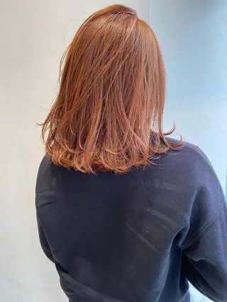 ミディアム カラー ⭐️横浜ブリーチ特化 美容師　堤涼⭐️のヘアスタイル