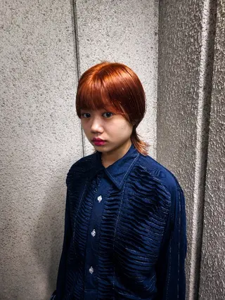 ショート カラー OMA　 カタギシのヘアスタイル