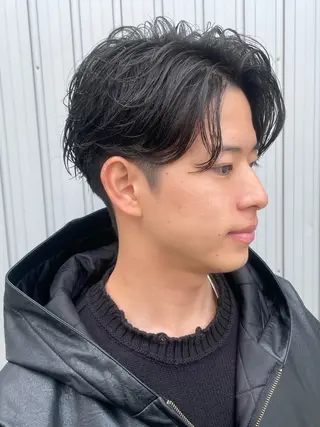 ショート カラー パーマ ヘアアレンジ メンズ 亀井隆汰/メンズ専門 パーマ特化美容師のヘアスタイル