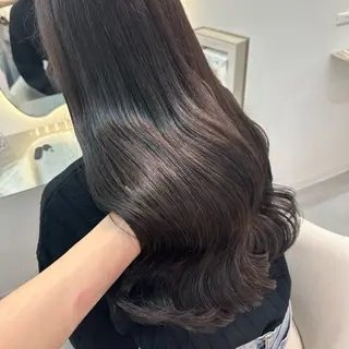 ロング カラー Rio🎀ブリーチ なし透明感♡顔周り♡のヘアスタイル