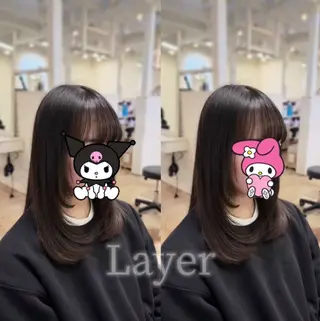 セミロング 瀬田/透明感カラー/ トレンドヘア/林遼河のヘアスタイル