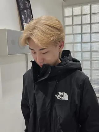 カラー メンズ YOKUTO/今日 ⭕️ブリーチパーマのヘアスタイル