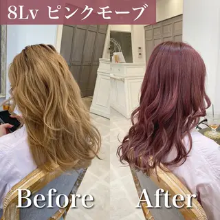 ロング カラー ブリーチなし✨艶髪 カラー𓃲YAGIのヘアスタイル