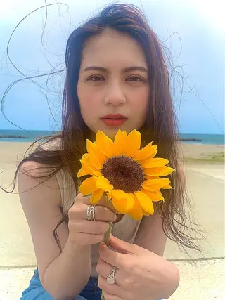 セミロング カラー パーマ 🇺🇸✂️🍟 こんあゆみのヘアスタイル