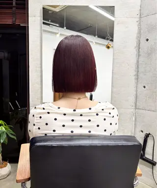 ショート カラー 葉 /レイヤーカットのヘアスタイル