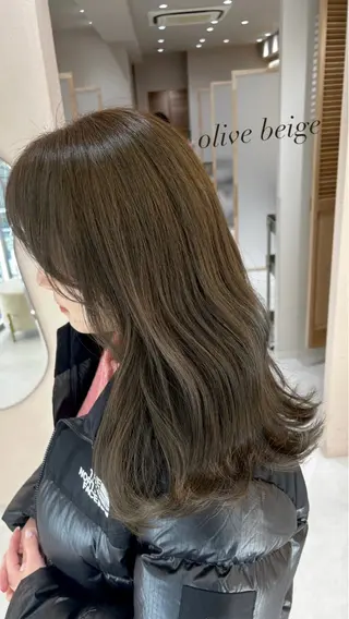 セミロング カラー 🫧赤み消し*艶髪 nanami🫧のヘアスタイル