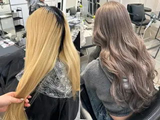 ロング カラー MOE レイヤー/新宿三丁目のヘアスタイル