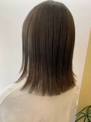ミディアム カラー hub hair レイヤー/透明感のヘアスタイル