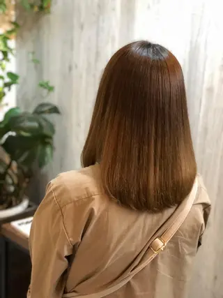 セミロング パーマ 及川 祐輔のヘアスタイル
