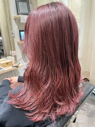 カラー ayaka 縮毛矯正レイヤーのヘアスタイル