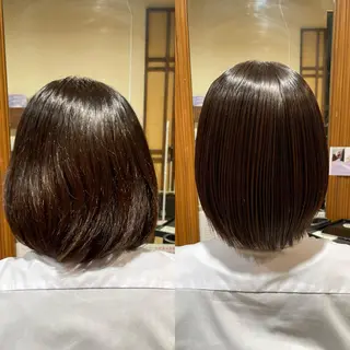 ミディアム イルミナカラー/レイ ヤーカット/三好春奈のヘアスタイル