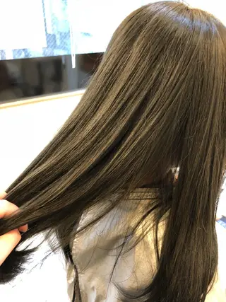 ロング カラー パーマ ヘアアレンジ 古林 紘のヘアスタイル