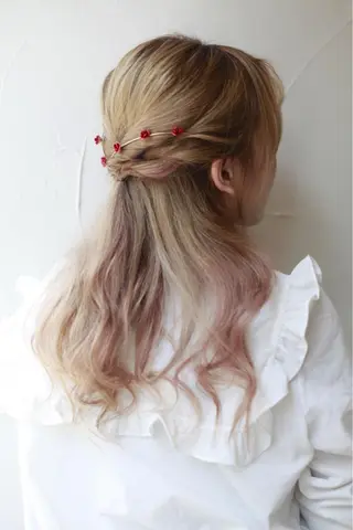 セミロング カラー ヘアアレンジ 四ッ家 裕【店長】のヘアスタイル