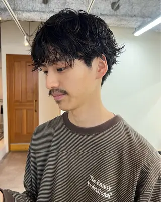ショート パーマ メンズ 大人メンズヘア メンズパーマSHUNのヘアスタイル