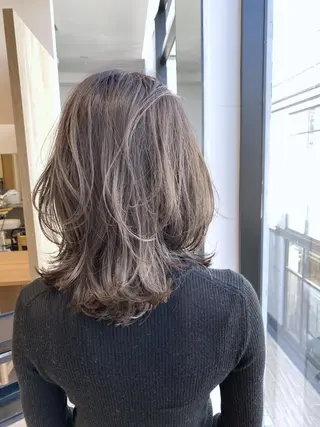 ミディアム 沖 宜志のヘアスタイル
