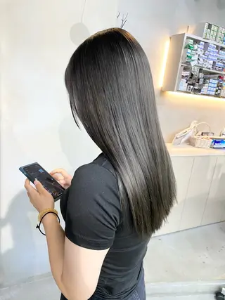 ロング カラー 前橋 姫奈のヘアスタイル