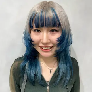 カラー デザインカラー/パー マ🦖外岡咲希🦖のヘアスタイル