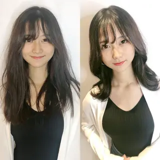 セミロング 千崎 聖太のヘアスタイル