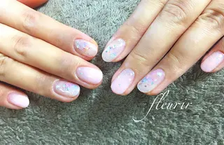 ミディアム ネイル フルリール 【プライベートサロンのネイルデザイン