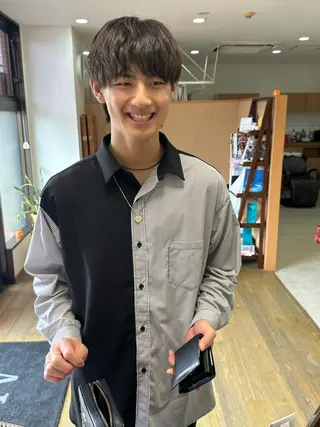 ショート カラー メンズ ブリーチカラー🫧 森　凪沙のヘアスタイル