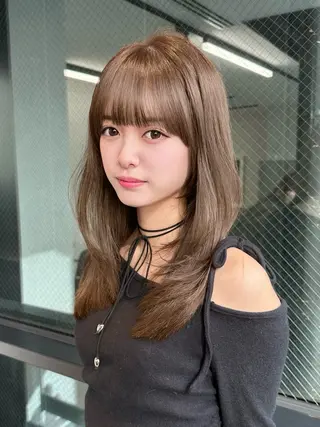 ロング カラー ヘアアレンジ ⭐️銀座/ショート/ 艶カラー/りょうがのヘアスタイル