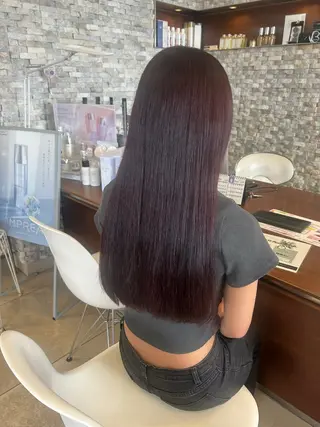 ロング カラー 丸山 莉世のヘアスタイル