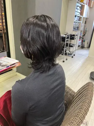 ミディアム ママ美容師 ＊ヒマワリのヘアスタイル