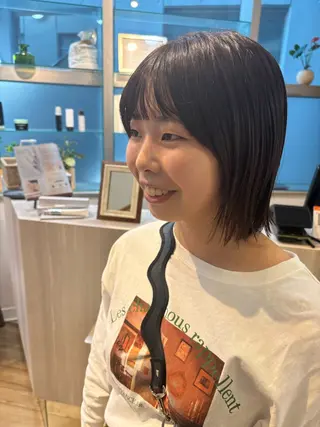 ショート カラー 池田理紗/ bob/メンズカットのヘアスタイル