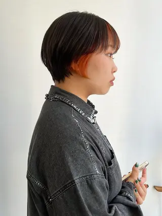 ショート カラー 透明感ハイトーン/ レイヤー/セイナのマツエク・マツパデザイン