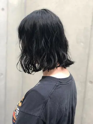 ショート パーマ ロングパーマ木村 ボブパーマのヘアスタイル