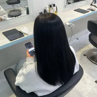 セミロング カラー 🇰🇷韓流暖色ヘア 🍒saaya🍒のヘアスタイル