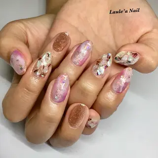 ロング カラー ネイル マツエク・マツパ 福田 加奈のネイルデザイン